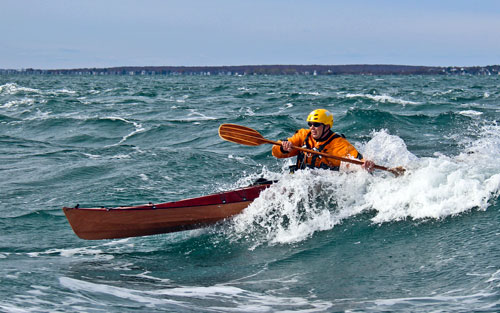 Petrel Play surfing a tide race