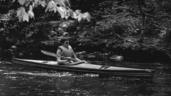 Kayak #1 Black and White