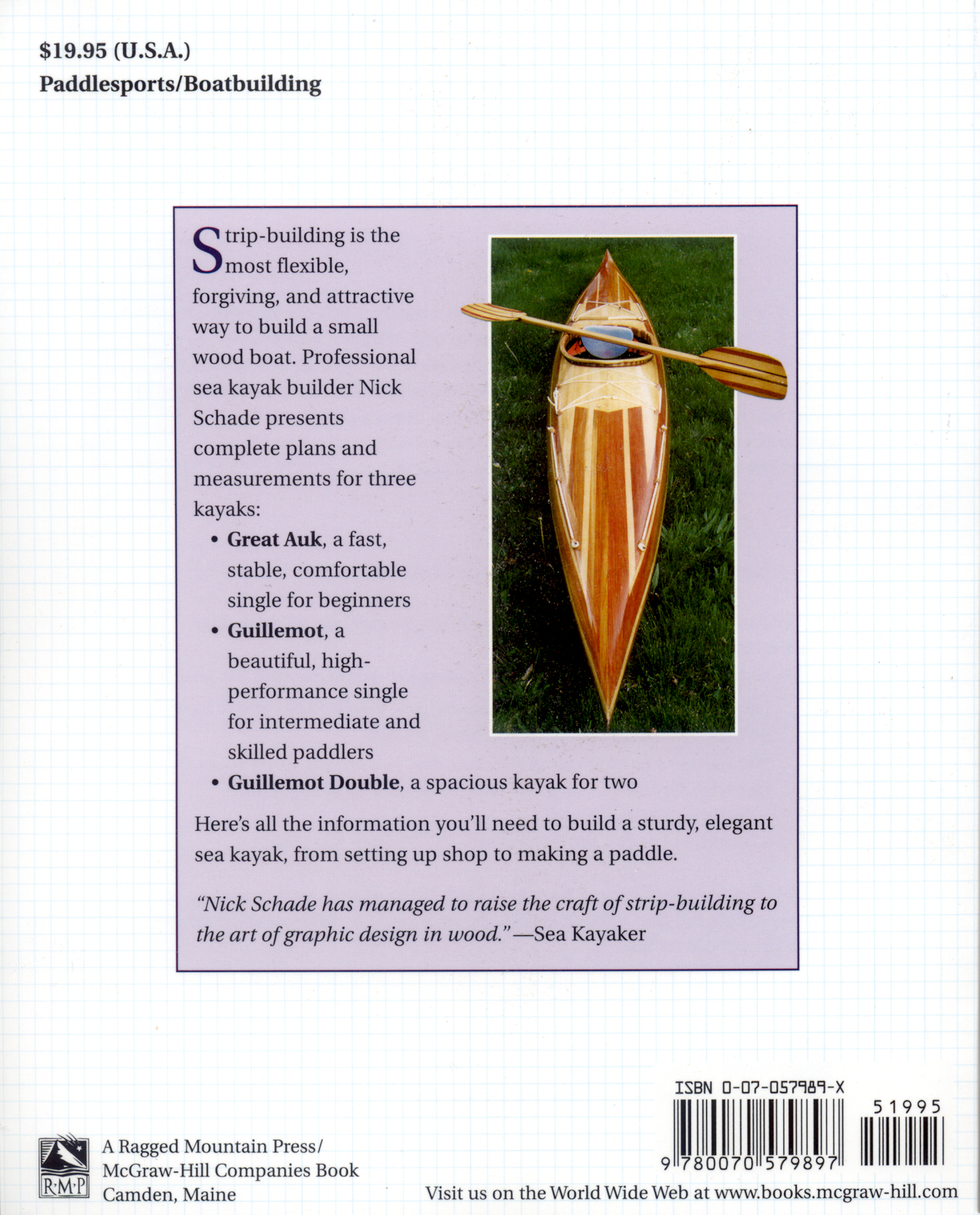 The Strip Built Sea Kayak Guillemot Kayaks