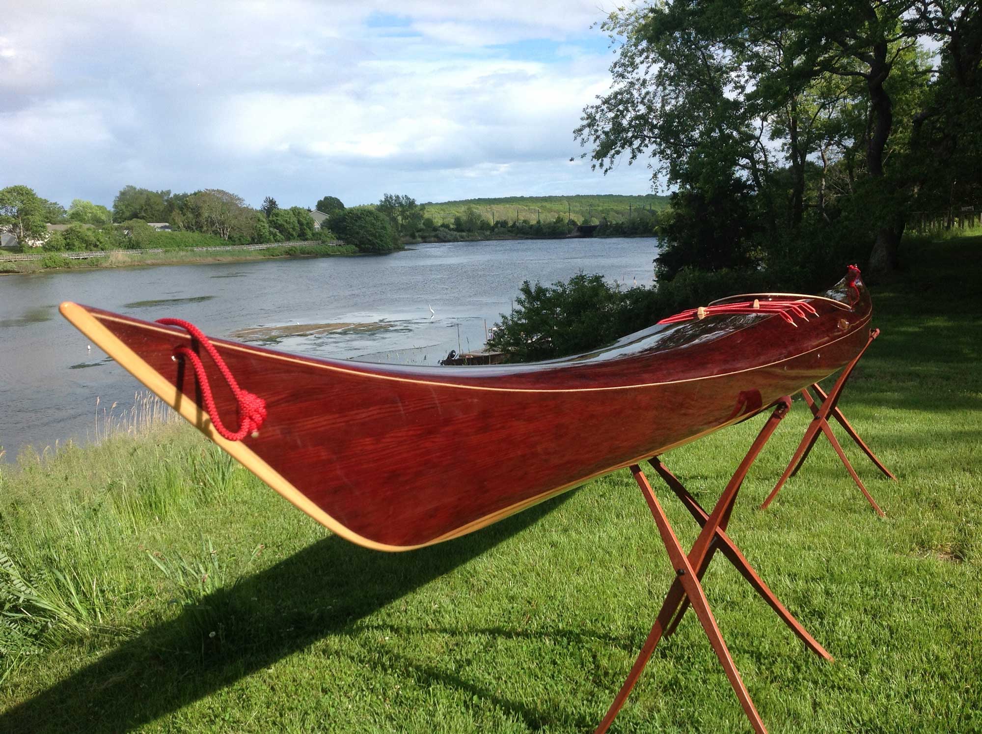 wood Petrel sea kayak bow