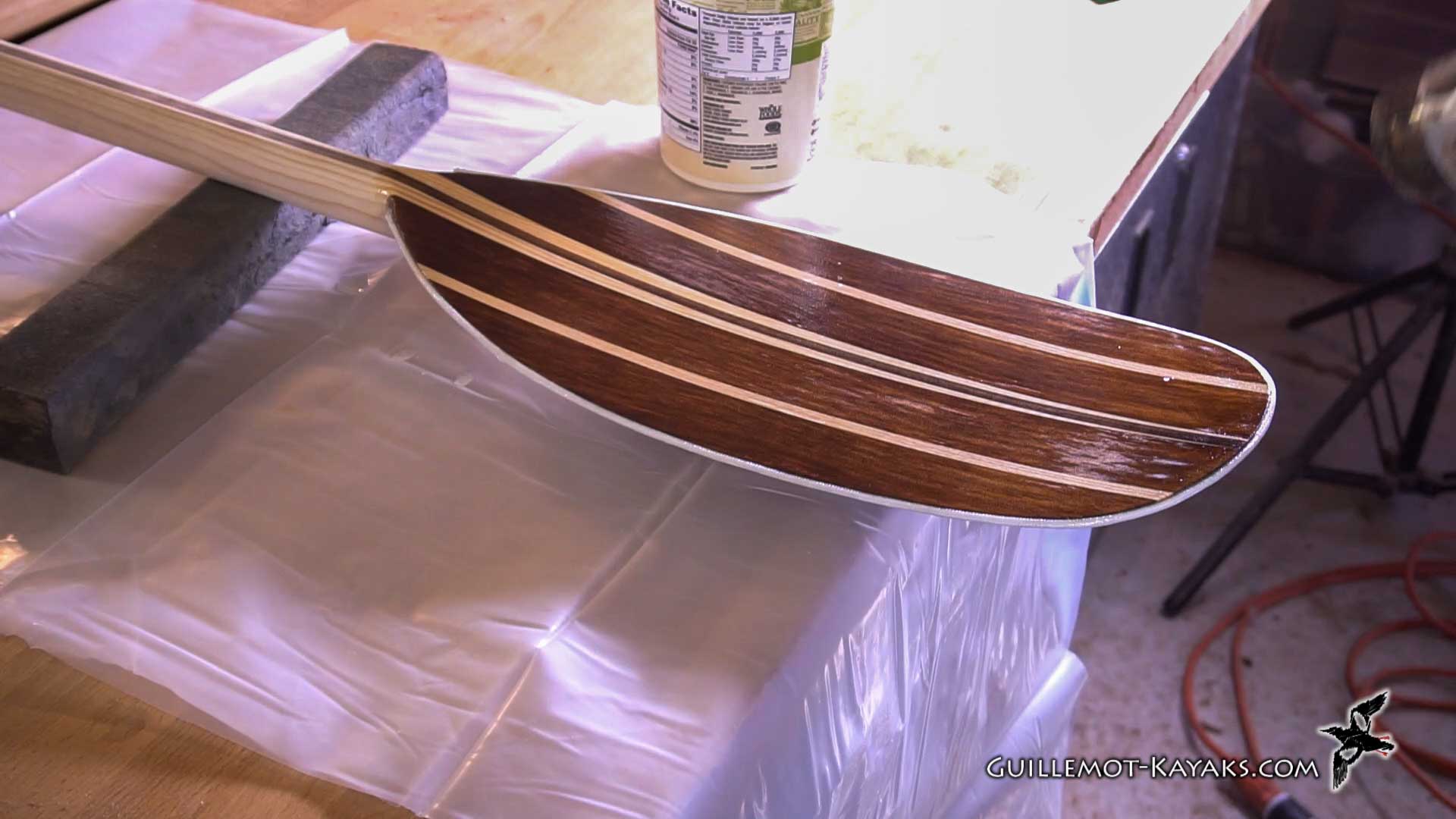 making a wooden kayak paddle guillemot kayaks