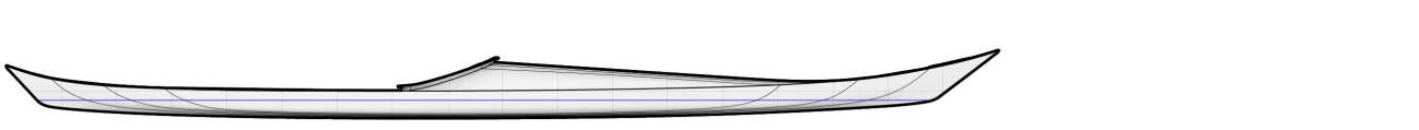 Night Heron  Greenland Style Sea Kayak Profile Lines