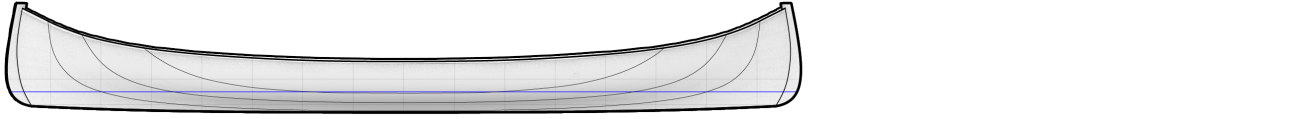 Strip Planked Adirondack Guide Boat Profile Lines