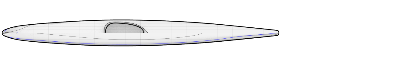 Aleutesque Aleut Iqyax Influenced sea kayak Plans Lines