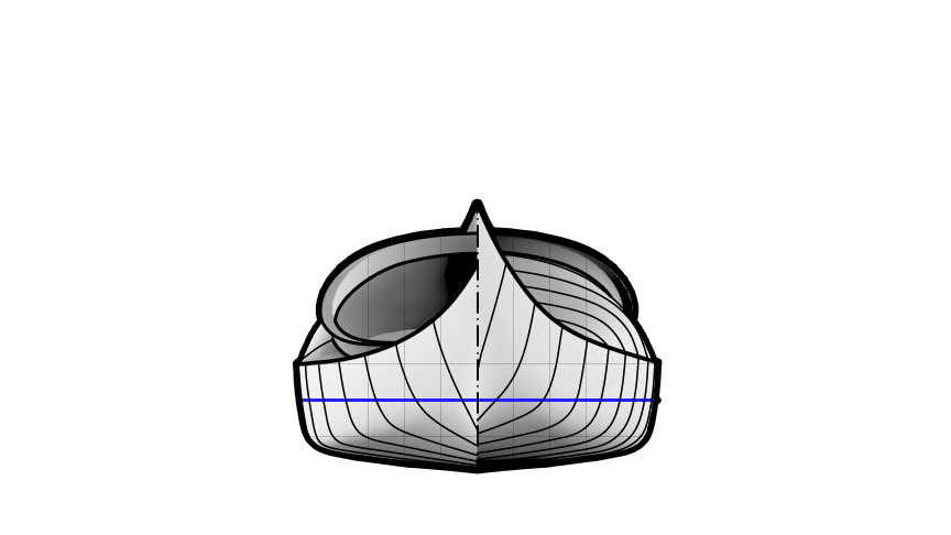 Night Heron Greenland Style Sea Kayak Body Lines