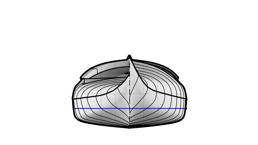 Gullemot L Sea Kayak for Bigger Paddlers Body Plan