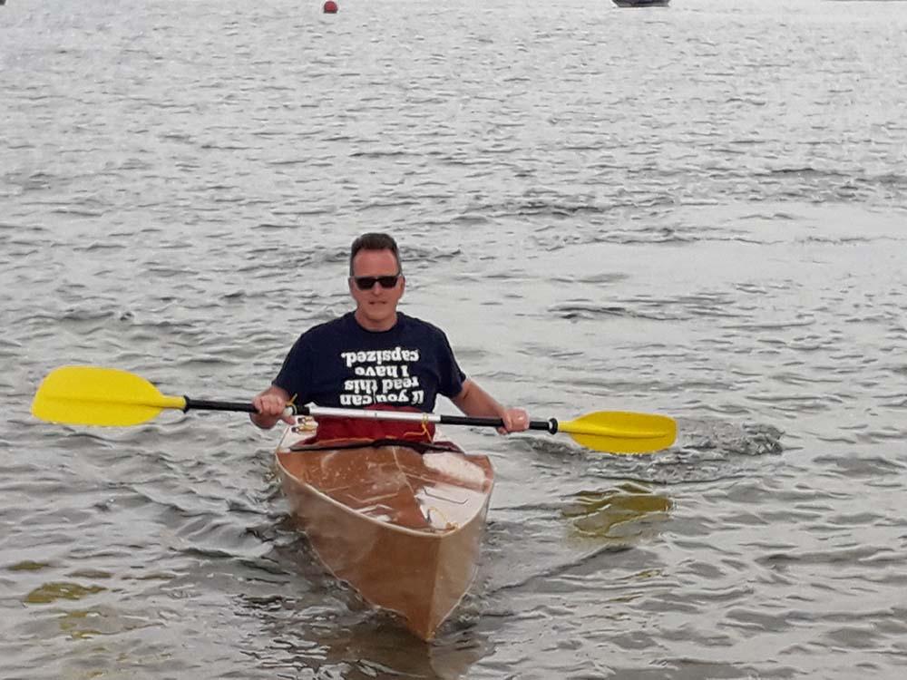 Launching the 3-piece Kayak