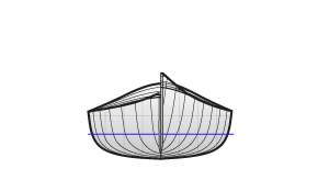 Endeavour 17 foot touring kayak body plans