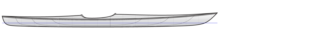 Endeavour 17 foot touring kayak profile