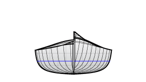 Reliance tandem touring kayak body plan