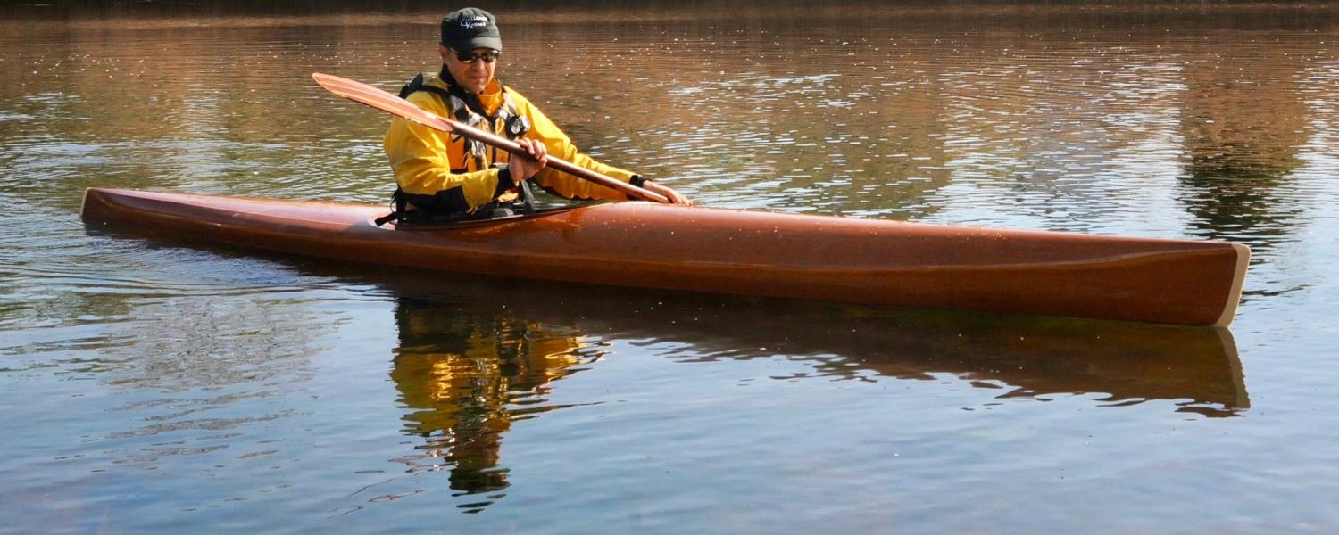 microBootlegger Sport wooden sea kayak